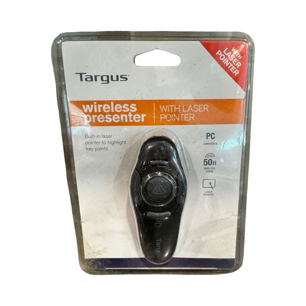 Targus Wireless Presenter with Laser Pointer‎ Black AMP16US PC Compatible New